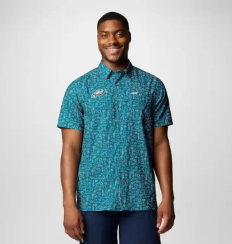 Camisa de manga corta PFG Super Slack Tide™ para hombre – Philadelphia Eagles