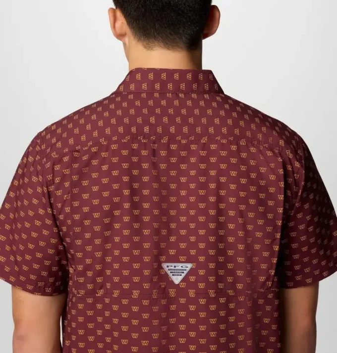 Camisa de manga corta PFG Super Slack Tide™ para hombre – Washington Commanders