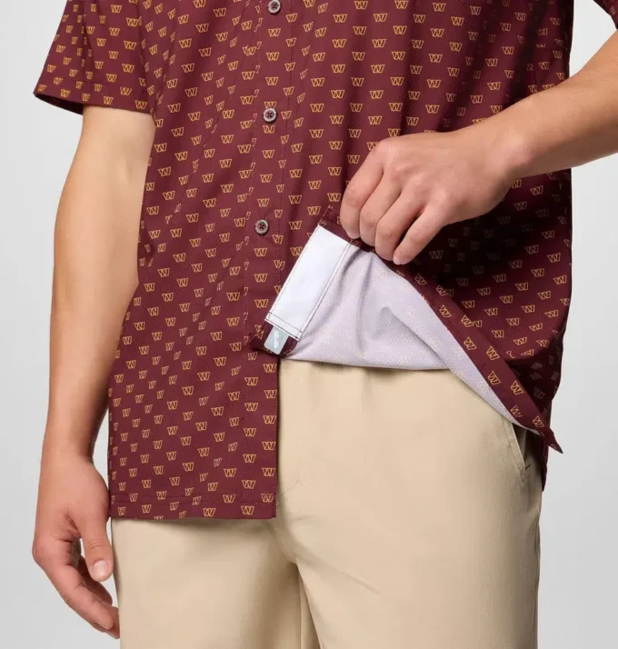 Camisa de manga corta PFG Super Slack Tide™ para hombre – Washington Commanders