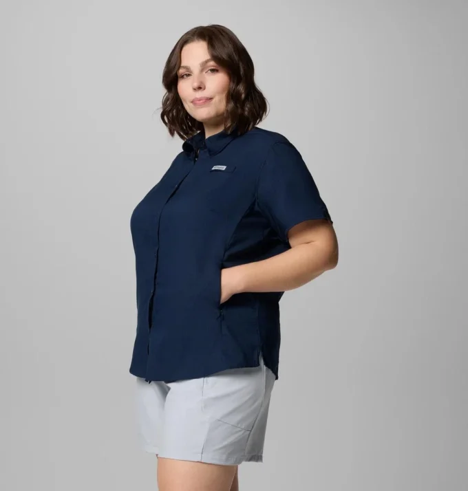 Camisa de manga corta PFG Tamiami™ II para mujer – Talla grande