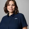 Camisa de manga corta PFG Tamiami™ II para mujer – Talla grande