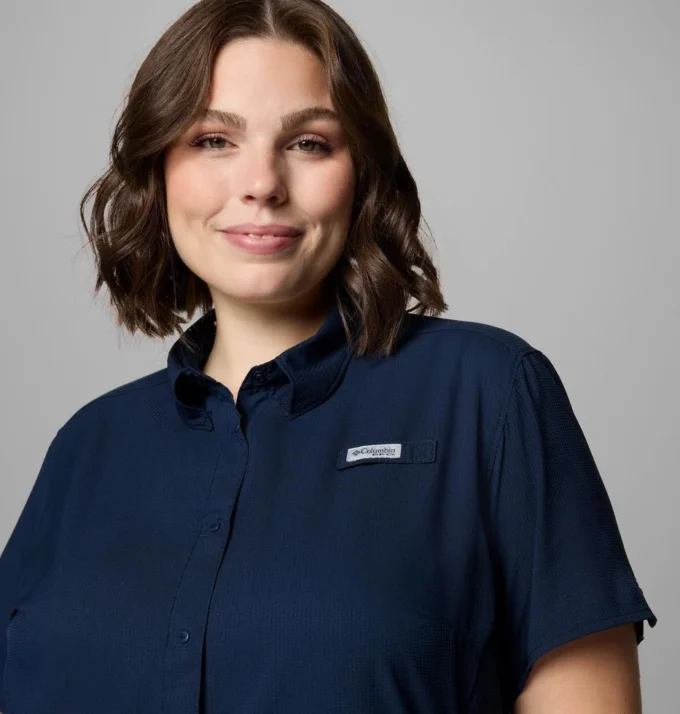 Camisa de manga corta PFG Tamiami™ II para mujer – Talla grande