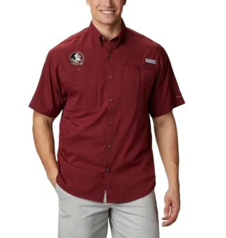 Camisa de manga corta PFG Tamiami™ para hombre – Florida State