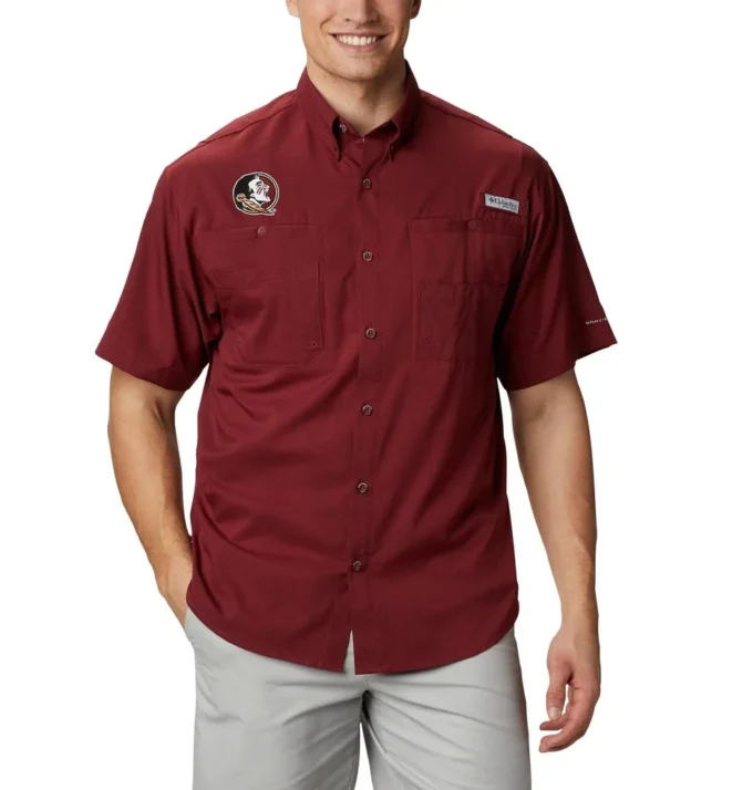Camisa de manga corta PFG Tamiami™ para hombre – Florida State