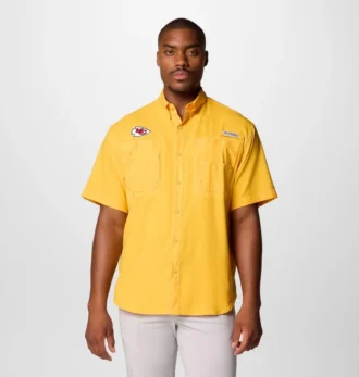 Camisa de manga corta PFG Tamiami™ para hombre – Kansas City Chiefs