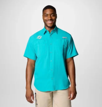 Camisa de manga corta PFG Tamiami™ para hombre – Miami Dolphins