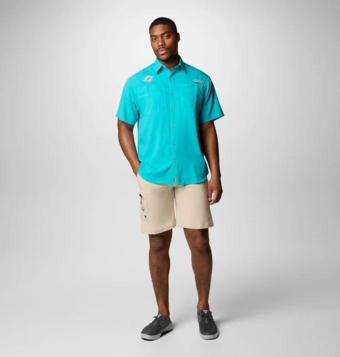 Camisa de manga corta PFG Tamiami™ para hombre – Miami Dolphins Camisa de manga corta PFG Tamiami™ para hombre – Miami Dolphins