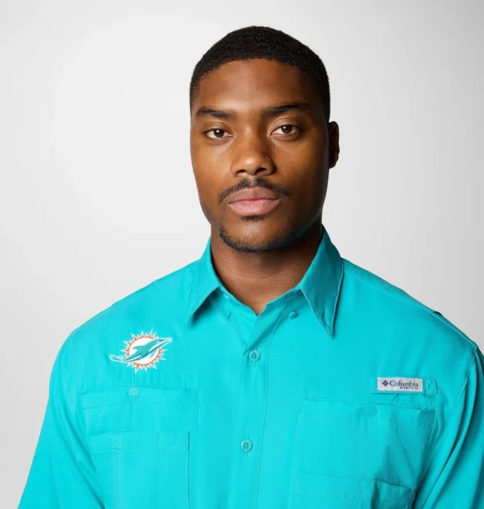 Camisa de manga corta PFG Tamiami™ para hombre – Miami Dolphins Camisa de manga corta PFG Tamiami™ para hombre – Miami Dolphins