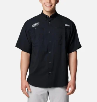 Camisa de manga corta PFG Tamiami™ para hombre – Philadelphia Eagles