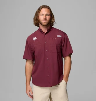 Camisa de manga corta PFG Tamiami™ para hombre – Texas A&M
