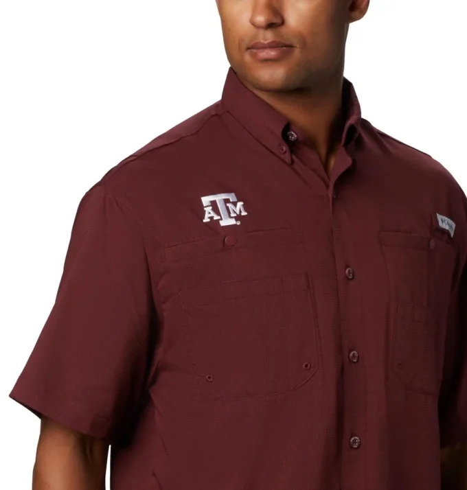 Camisa de manga corta PFG Tamiami™ para hombre – Texas A&M