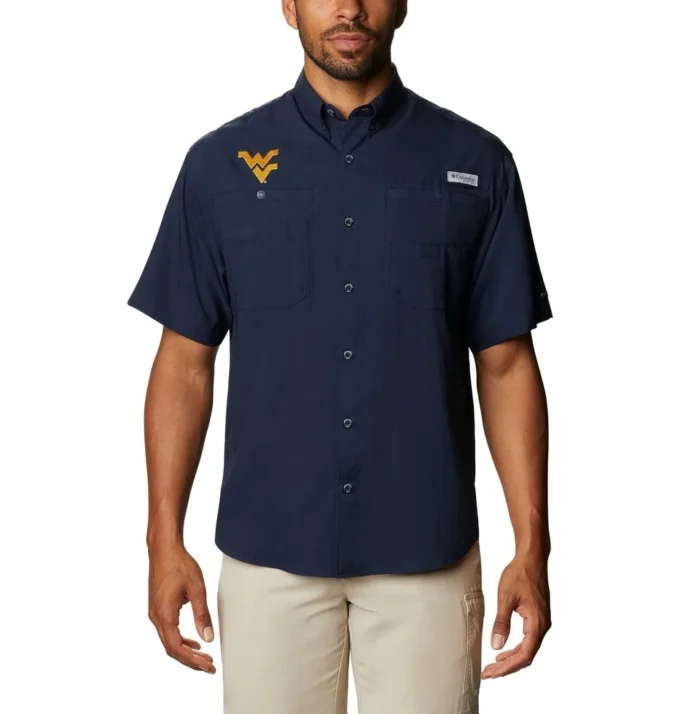 Camisa de manga corta PFG Tamiami™ para hombre universitario – Tall – Virginia Occidental Camisa de manga corta PFG Tamiami™ para hombre universitario – Tall – Virginia Occidental