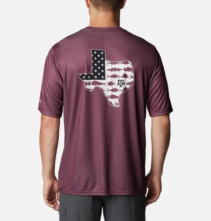 Camisa de manga corta PFG Terminal Tackle™ para hombre – Texas A&M