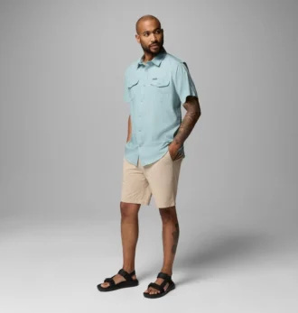 Camisa de manga corta sólida para hombre Utilizer™ II – Tall