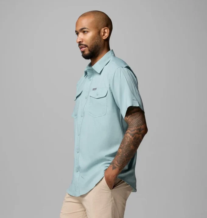 Camisa de manga corta sólida para hombre Utilizer™ II – Tall