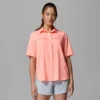 Camisa de manga corta tejida PFG Castback™ para mujer