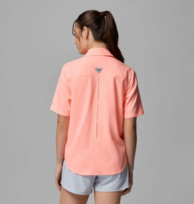 Camisa de manga corta tejida PFG Castback™ para mujer