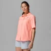 Camisa de manga corta tejida PFG Castback™ para mujer