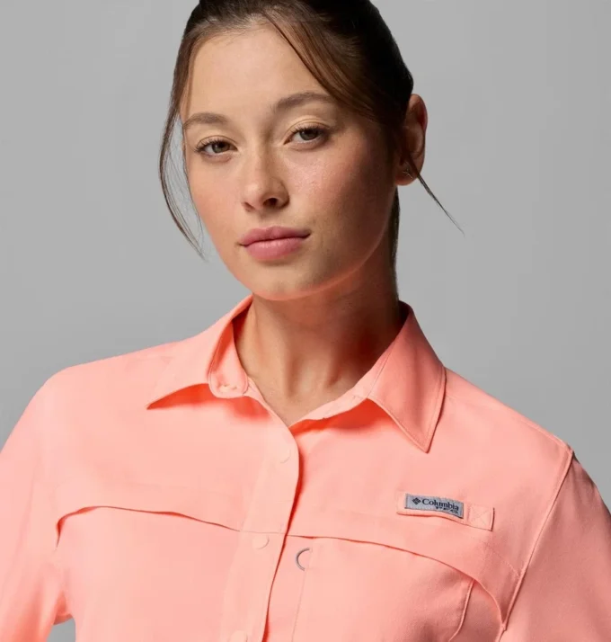 Camisa de manga corta tejida PFG Castback™ para mujer