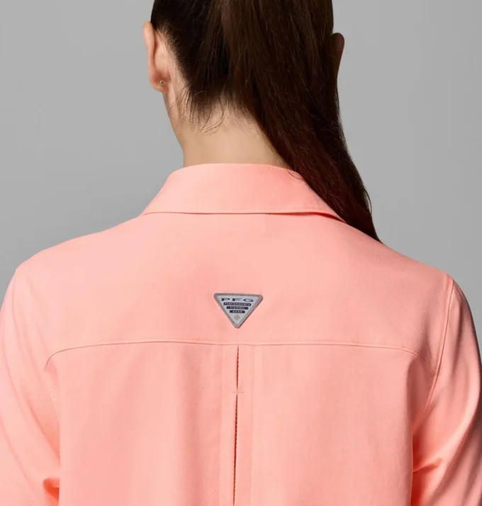 Camisa de manga corta tejida PFG Castback™ para mujer