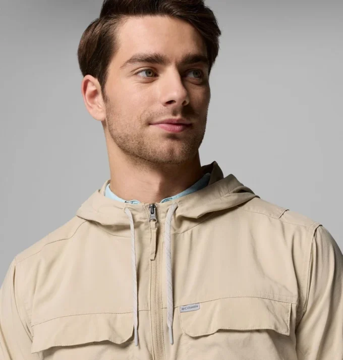 Camisa de manga larga con capucha Skien Valley™ para hombre.