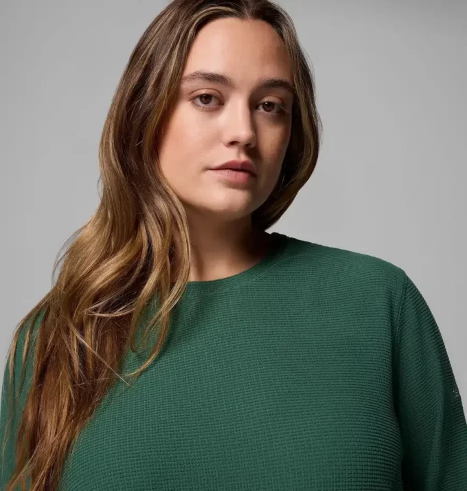 Camisa de manga larga con cuadros Brea Falls™ para mujer – Talla grande