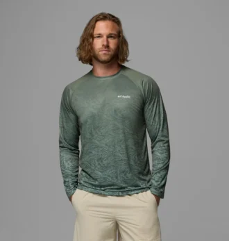Camisa de manga larga con cuello redondo y ribete PFG™ Super Terminal Tackle para hombre