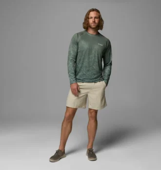 Camisa de manga larga con cuello redondo y ribete PFG™ Super Terminal Tackle para hombre