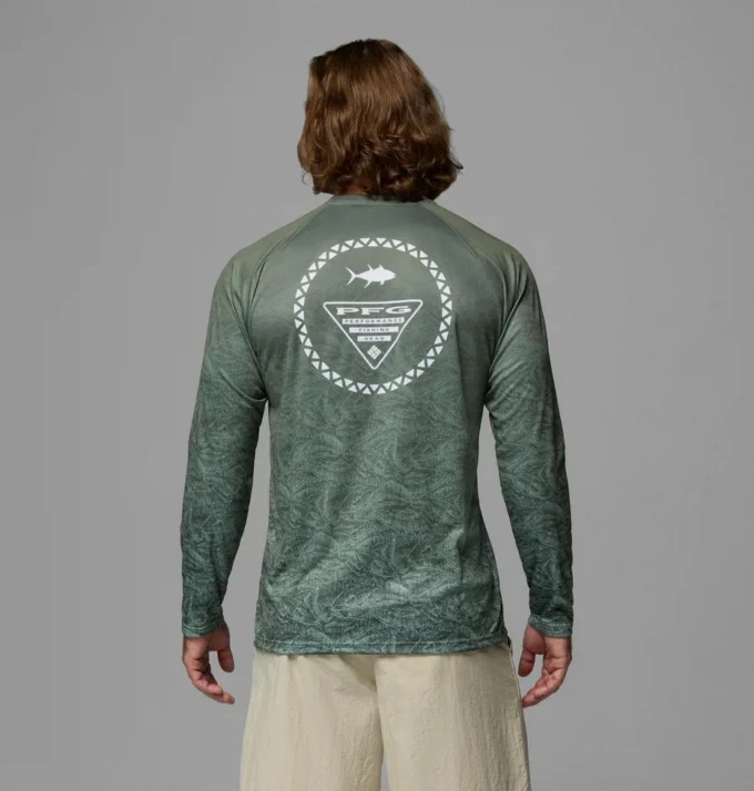 Camisa de manga larga con cuello redondo y ribete PFG™ Super Terminal Tackle para hombre Camisa de manga larga con cuello redondo y ribete PFG™ Super Terminal Tackle para hombre