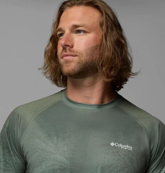 Camisa de manga larga con cuello redondo y ribete PFG™ Super Terminal Tackle para hombre Camisa de manga larga con cuello redondo y ribete PFG™ Super Terminal Tackle para hombre