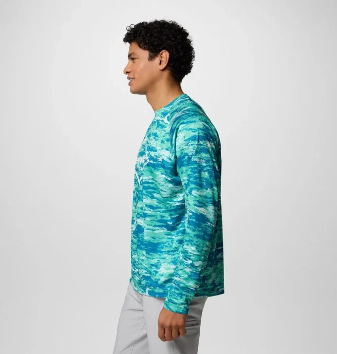 Camisa de manga larga con estampado PFG Super Solar Stream™ para hombre Camisa de manga larga con estampado PFG Super Solar Stream™ para hombre