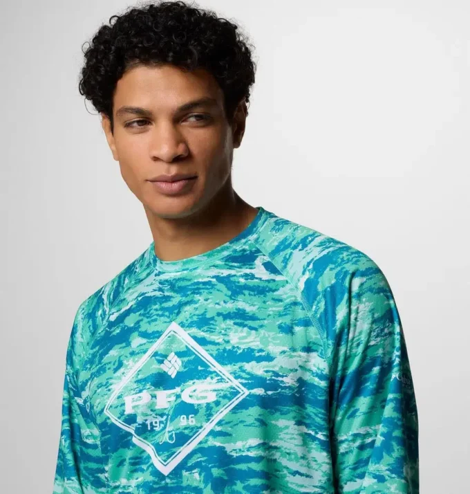 Camisa de manga larga con estampado PFG Super Solar Stream™ para hombre Camisa de manga larga con estampado PFG Super Solar Stream™ para hombre