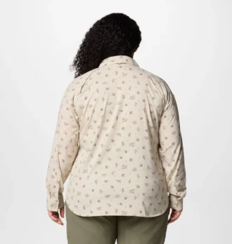 Camisa de manga larga con estampado utilitario Silver Ridge™ para mujer – Talla grande