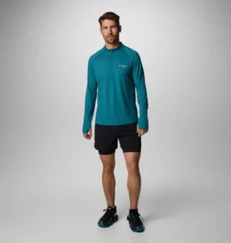 Camisa de manga larga con media cremallera y malla Endless Trail™ para hombre