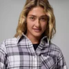 Camisa de manga larga de franela Calico Basin™ para mujer