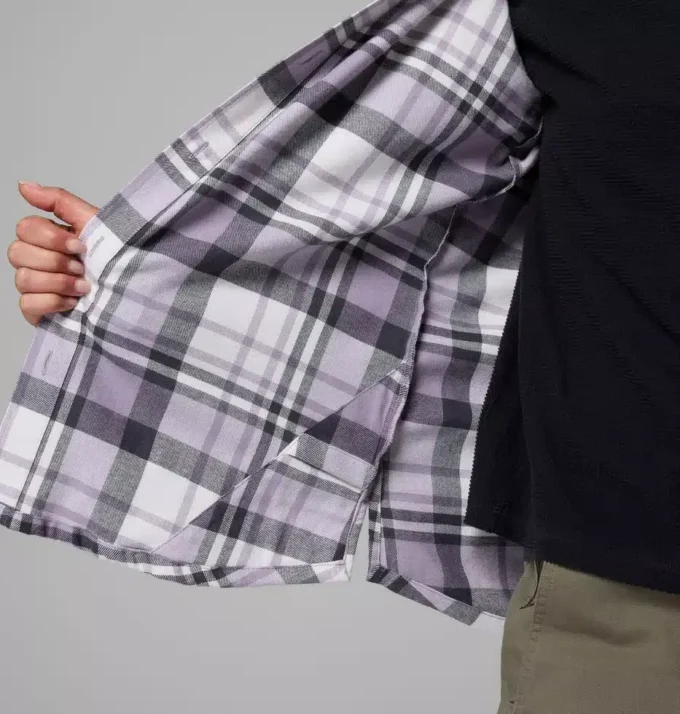 Camisa de manga larga de franela Calico Basin™ para mujer
