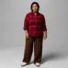 Camisa de manga larga de franela Calico Basin™ para mujer – Talla grande