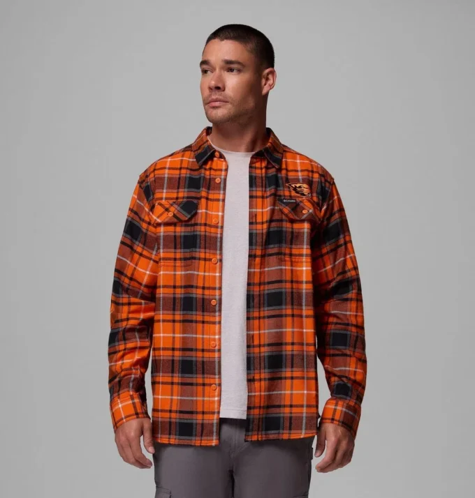 Camisa de manga larga de franela Collegiate Flare Gun™ para hombre – Oregon State Camisa de manga larga de franela Collegiate Flare Gun™ para hombre – Oregon State