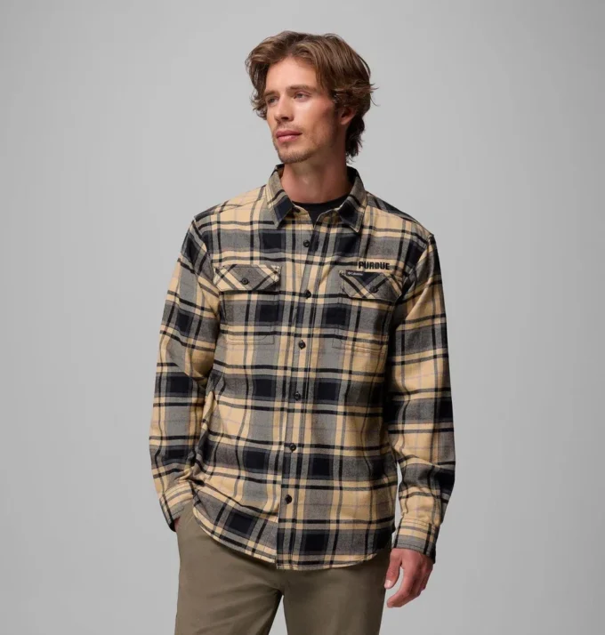 Camisa de manga larga de franela Collegiate Flare Gun™ para hombre – Purdue Camisa de manga larga de franela Collegiate Flare Gun™ para hombre – Purdue