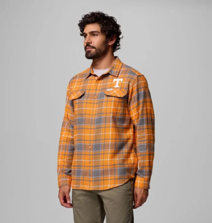 Camisa de manga larga de franela Collegiate Flare Gun™ para hombre – Tennessee Camisa de manga larga de franela Collegiate Flare Gun™ para hombre – Tennessee