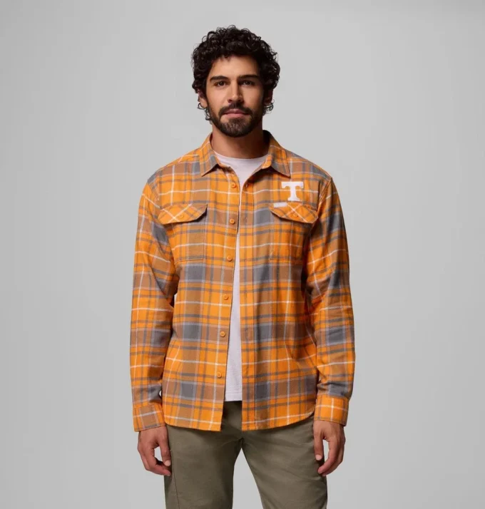 Camisa de manga larga de franela Collegiate Flare Gun™ para hombre – Tennessee Camisa de manga larga de franela Collegiate Flare Gun™ para hombre – Tennessee