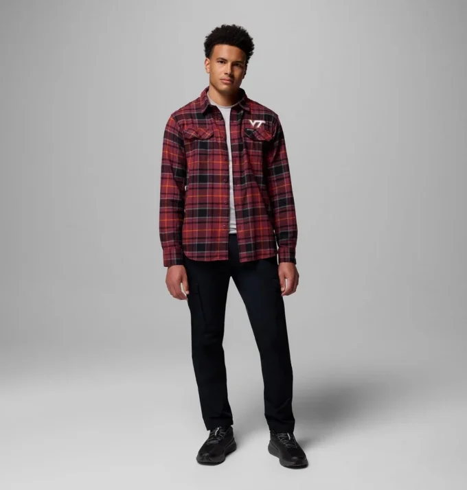 Camisa de manga larga de franela Collegiate Flare Gun™ para hombre – Virginia Tech Camisa de manga larga de franela Collegiate Flare Gun™ para hombre – Virginia Tech