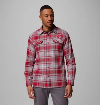 Camisa de manga larga de franela Collegiate Flare Gun™ para hombre – Washington State