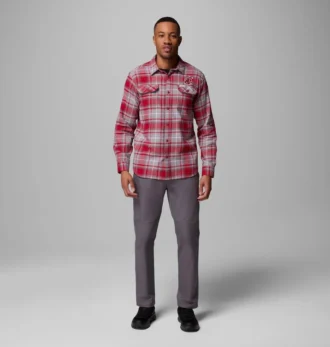 Camisa de manga larga de franela Collegiate Flare Gun™ para hombre – Washington State