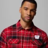 Camisa de manga larga de franela Collegiate Flare Gun™ para hombre – Wisconsin Camisa de manga larga de franela Collegiate Flare Gun™ para hombre – Wisconsin