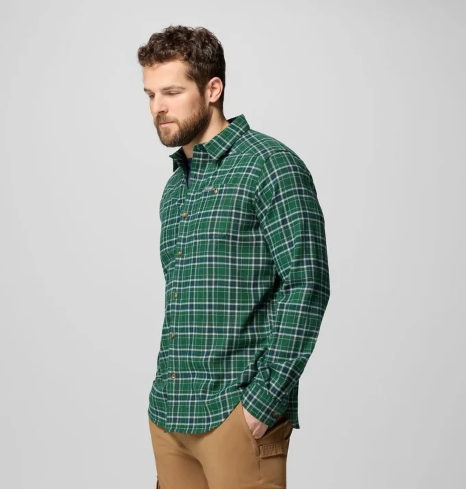 Camisa de manga larga de franela Cornell Woods™ para hombre