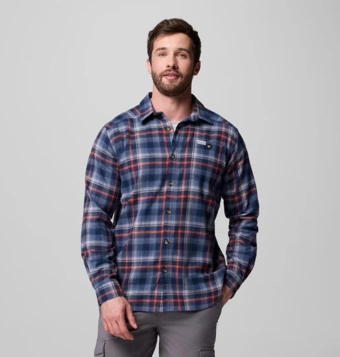 Camisa de manga larga de franela Cornell Woods™ para hombre – Tall