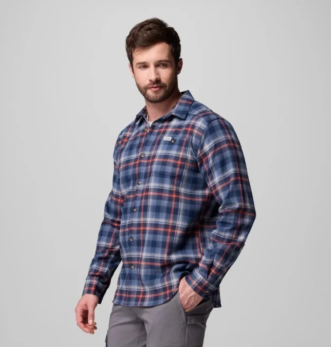 Camisa de manga larga de franela Cornell Woods™ para hombre – Tall