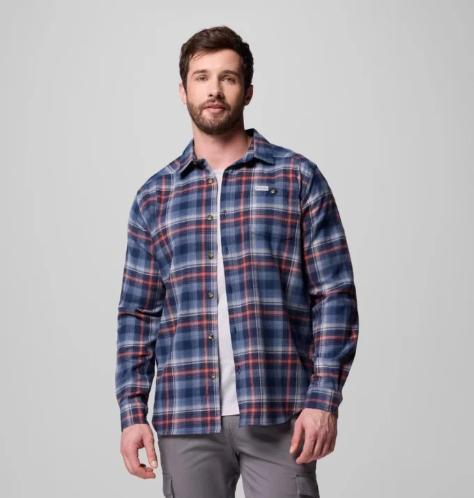 Camisa de manga larga de franela Cornell Woods™ para hombre – Tall