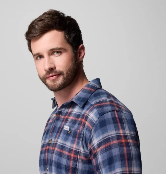 Camisa de manga larga de franela Cornell Woods™ para hombre – Tall